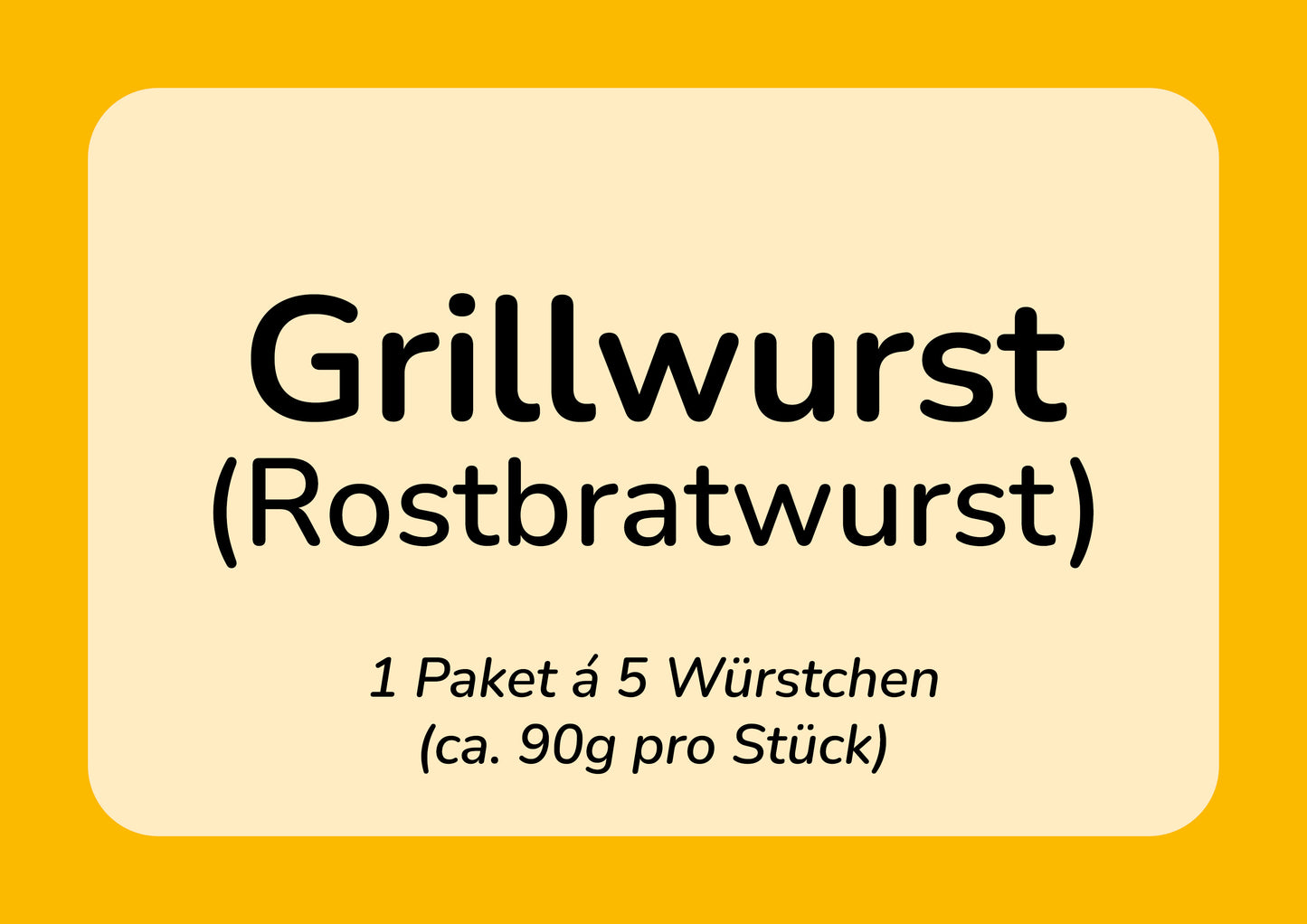 Gegrilde worst (Rostbratwurst)